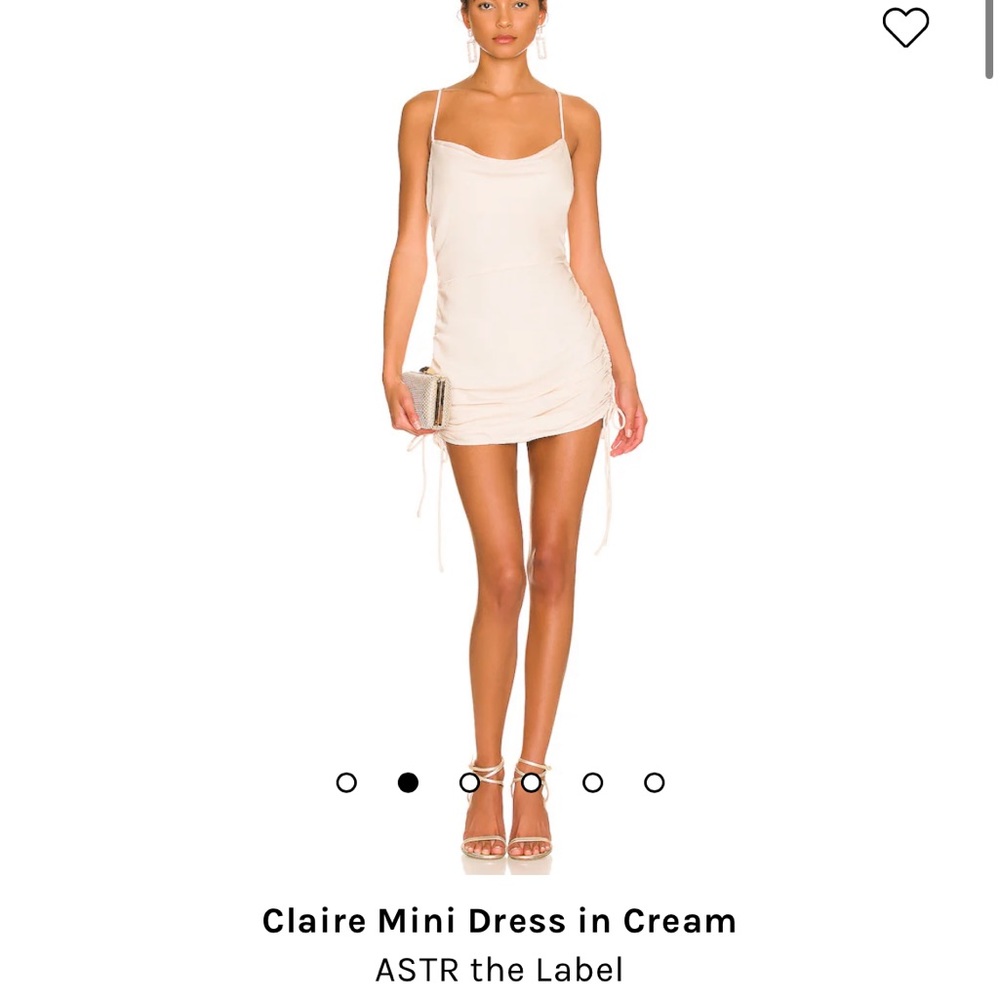 NEW never worn!!! ASTR the Label Claire Mini dress in Cream - size Small
